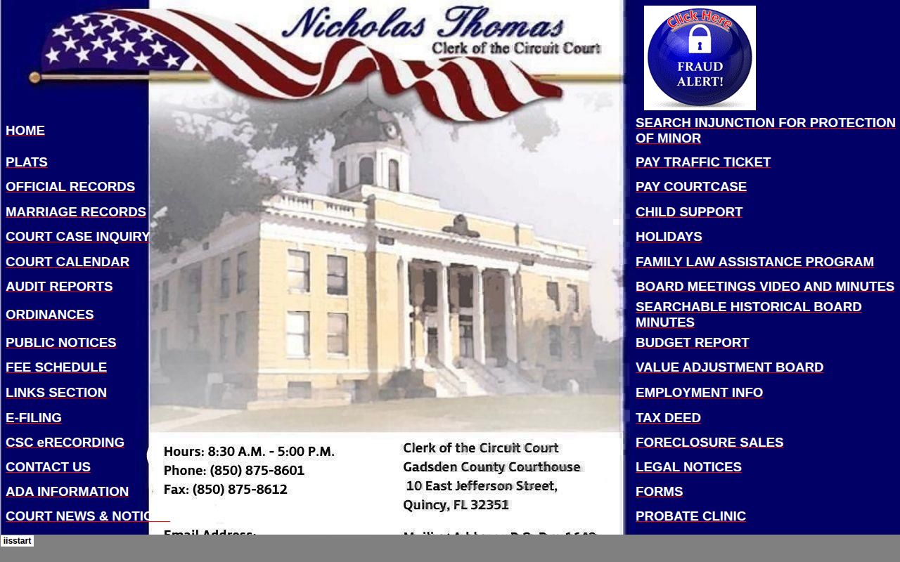 Gadsden County Clerk court record starting point for Chattahoochee arrest cases